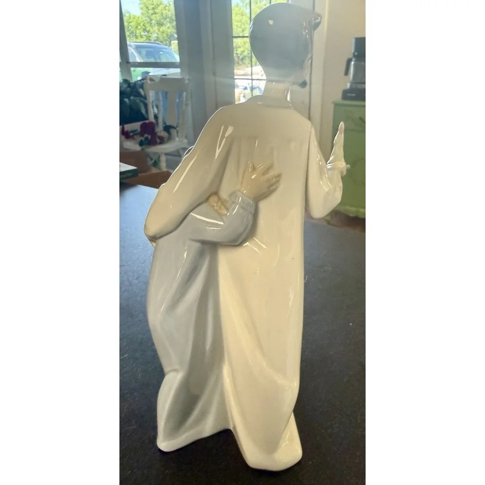 Lladro Children in Nightshirts Boy & Girl w/ Candle #4874 Vintage